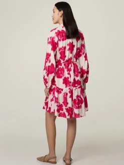 Minikleid mit Leinen