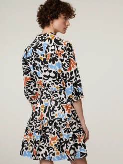 Minikleid mit Leinen CADIX