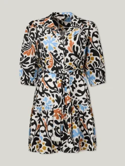 Minikleid mit Leinen CADIX