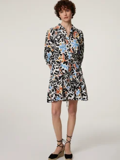 Minikleid mit Leinen CADIX