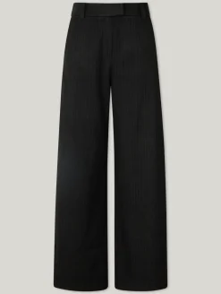 Nadelstreifenhosen mit weitem Bein