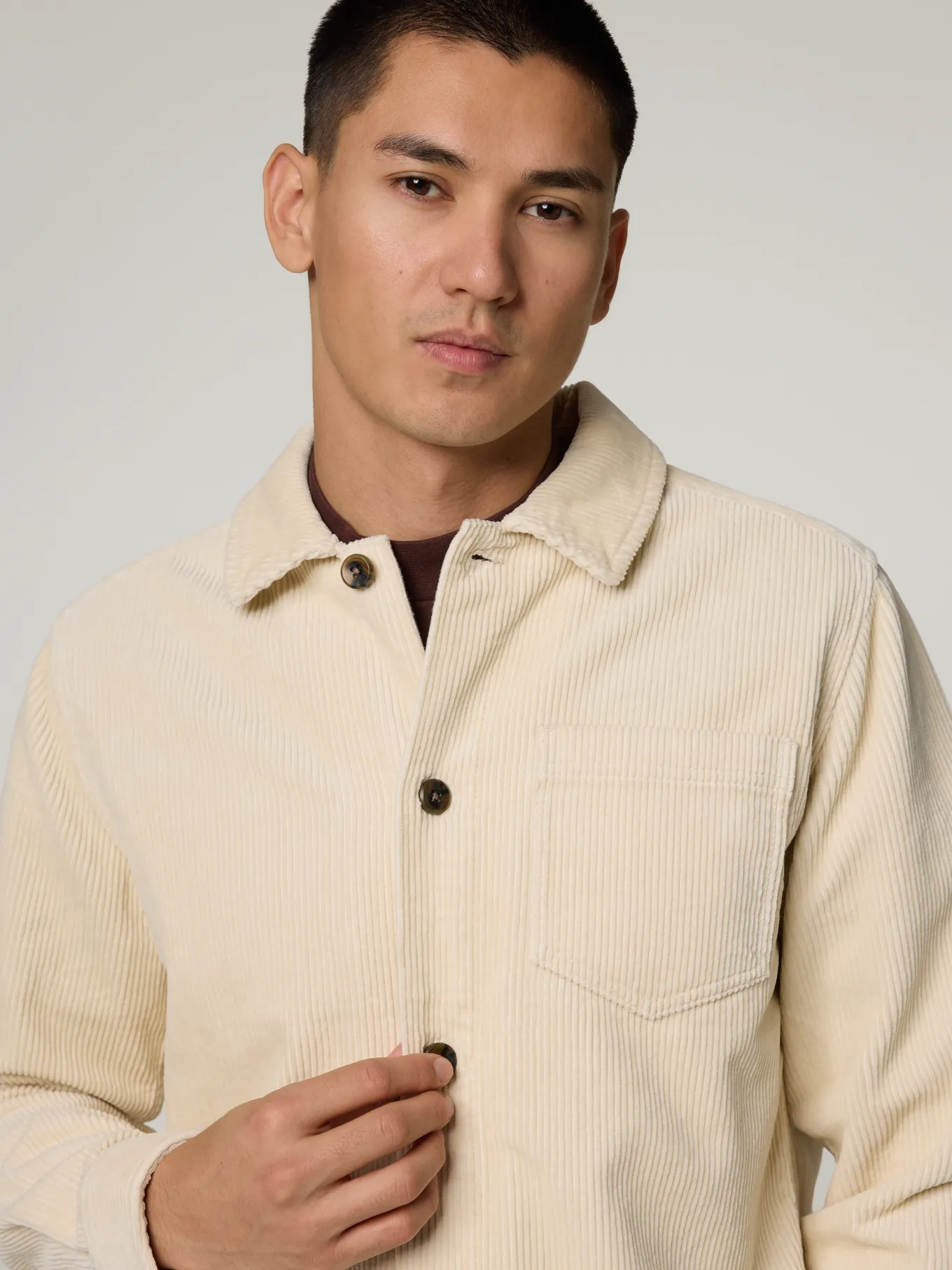 Overshirt aus Cord im Regular Fit