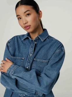 Overshirt aus Jeans ELEANOR