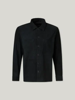Overshirt aus Leder