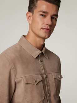 Overshirt aus Ziegenleder