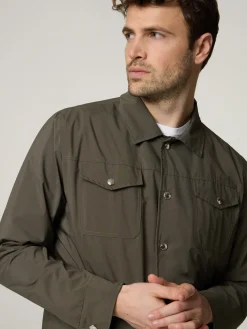 Overshirt mit Druckknöpfen