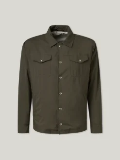 Overshirt mit Druckknöpfen