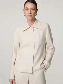 Overshirt mit Leinen