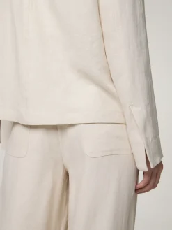 Overshirt mit Leinen