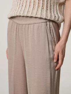 Palazzohose aus Satin