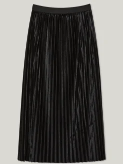 Plisseejupe aus Samt