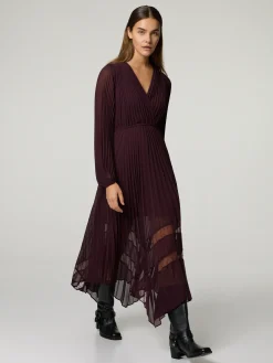 Plisseekleid mit Spitze