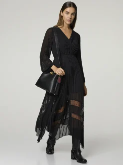 Plisseekleid mit Spitze