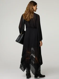 Plisseekleid mit Spitze