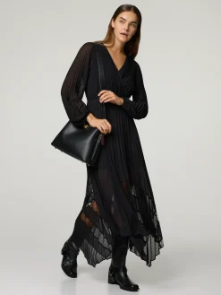 Plisseekleid mit Spitze