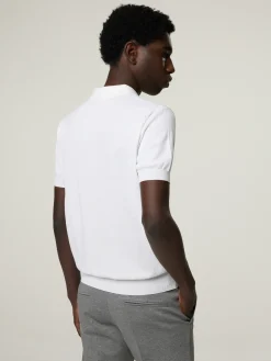 Poloshirt aus Feinstrick