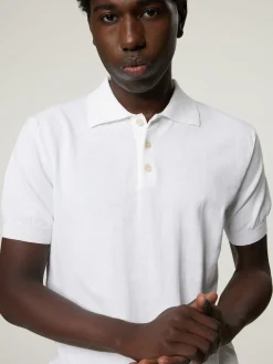 Poloshirt aus Feinstrick