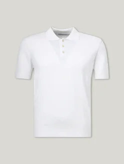 Poloshirt aus Feinstrick