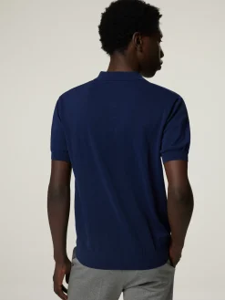 Poloshirt aus Feinstrick