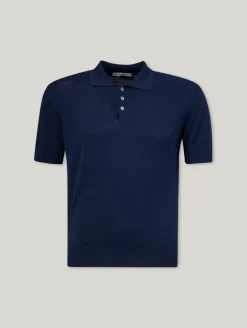 Poloshirt aus Feinstrick