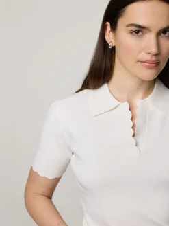 Poloshirt aus Strick