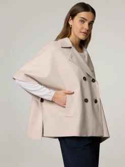 Poncho aus Schurwolle