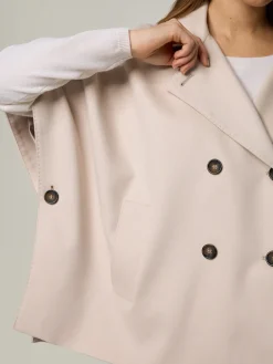 Poncho aus Schurwolle