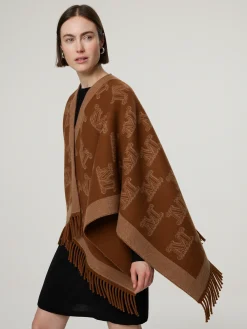 Poncho aus Schurwolle