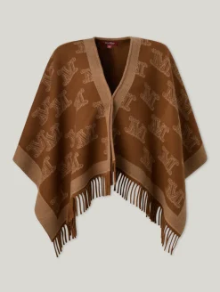 Poncho aus Schurwolle