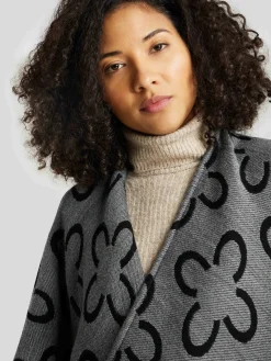 Poncho mit Allover-Print