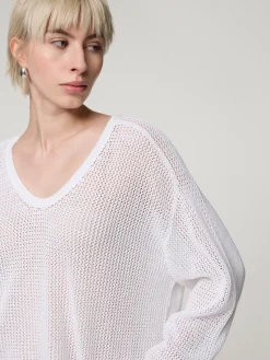 Pullover aus Lochstrick