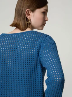 Pullover aus Lochstrick