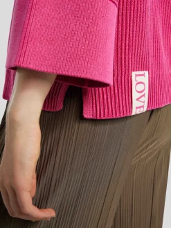 Pullover aus Rippstrick