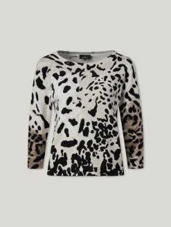 Pullover im Leo-Print
