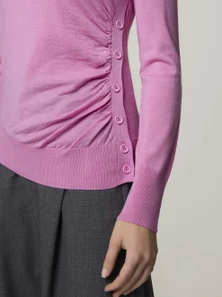 Pullover mit gerafften Details