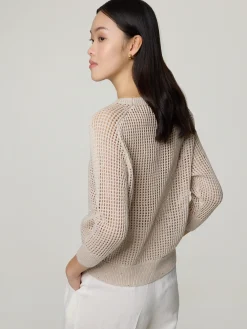 Pullover mit Lochstickerei