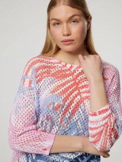 Pullover mit Palmen-Motiv