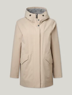 Regenmantel mit Blende