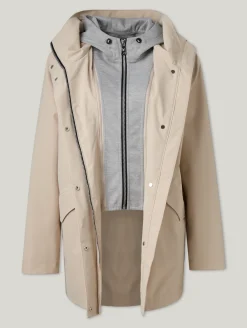 Regenmantel mit Blende