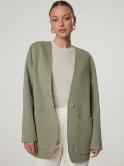 Reversibler Cardigan aus Wolle