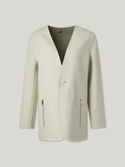 Reversibler Cardigan aus Wolle