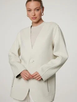 Reversibler Cardigan aus Wolle