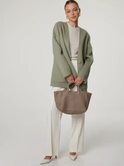 Reversibler Cardigan aus Wolle