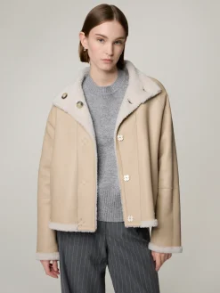 Reversibler Lammfelljacke