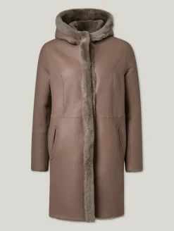 Reversibler Lammfellmantel