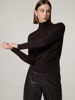 Rollkragenpullover aus Merinowolle