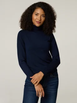 Rollkragenpullover aus Merinowolle