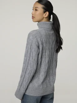 Rollkragenpullover aus Wolle