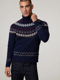 Rollkragenpullover aus Wolle