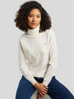 Rollkragenpullover aus Wolle